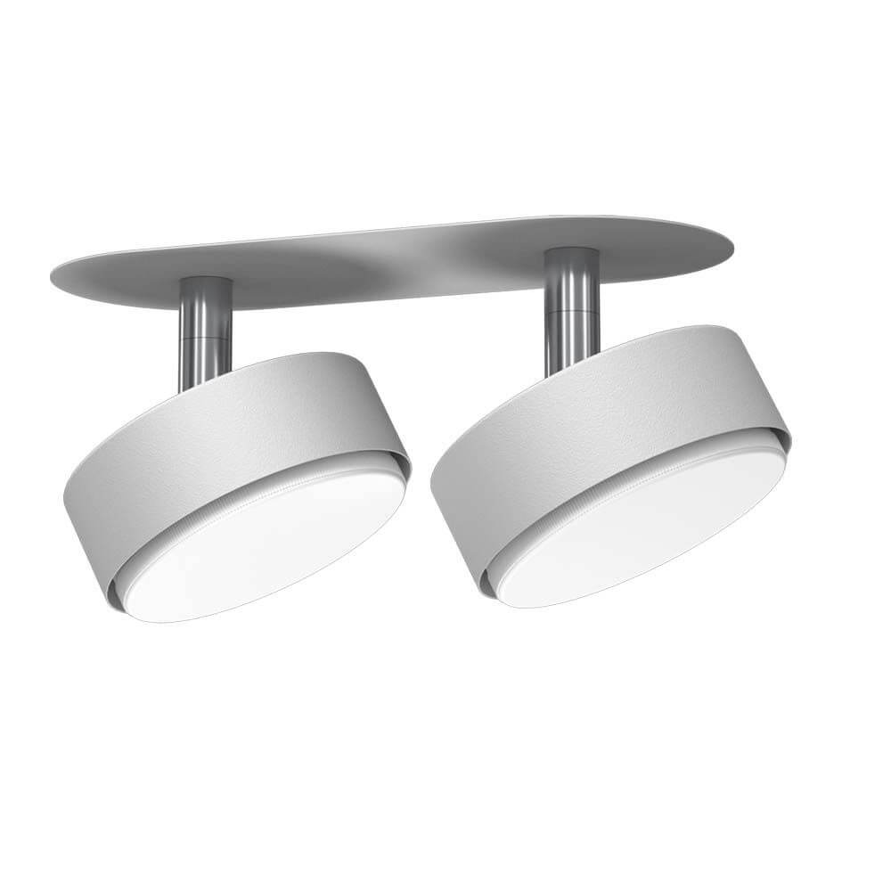 Podwójny reflektorek sufitowy Drop 3276 BROSline podtynkowy biały