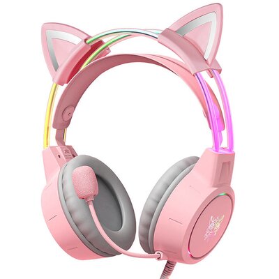 ONIKUMA X15Pro Różowe kocie uszy