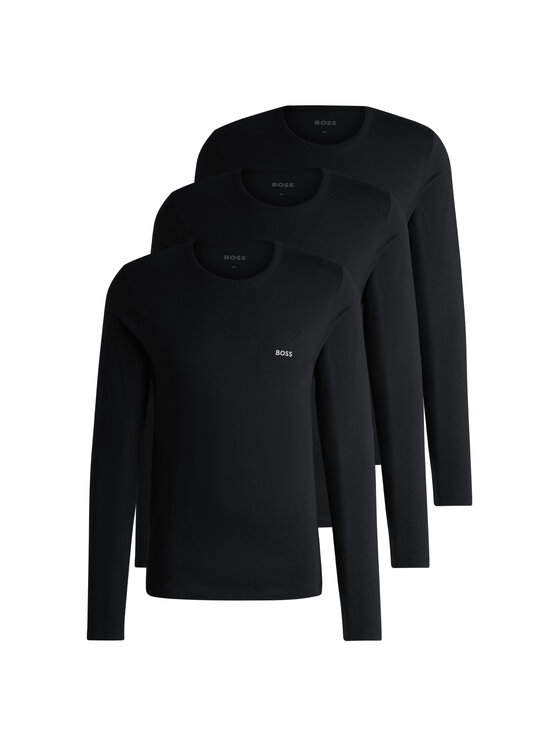 Boss Longsleeve 20334 Czarny Comfort Fit