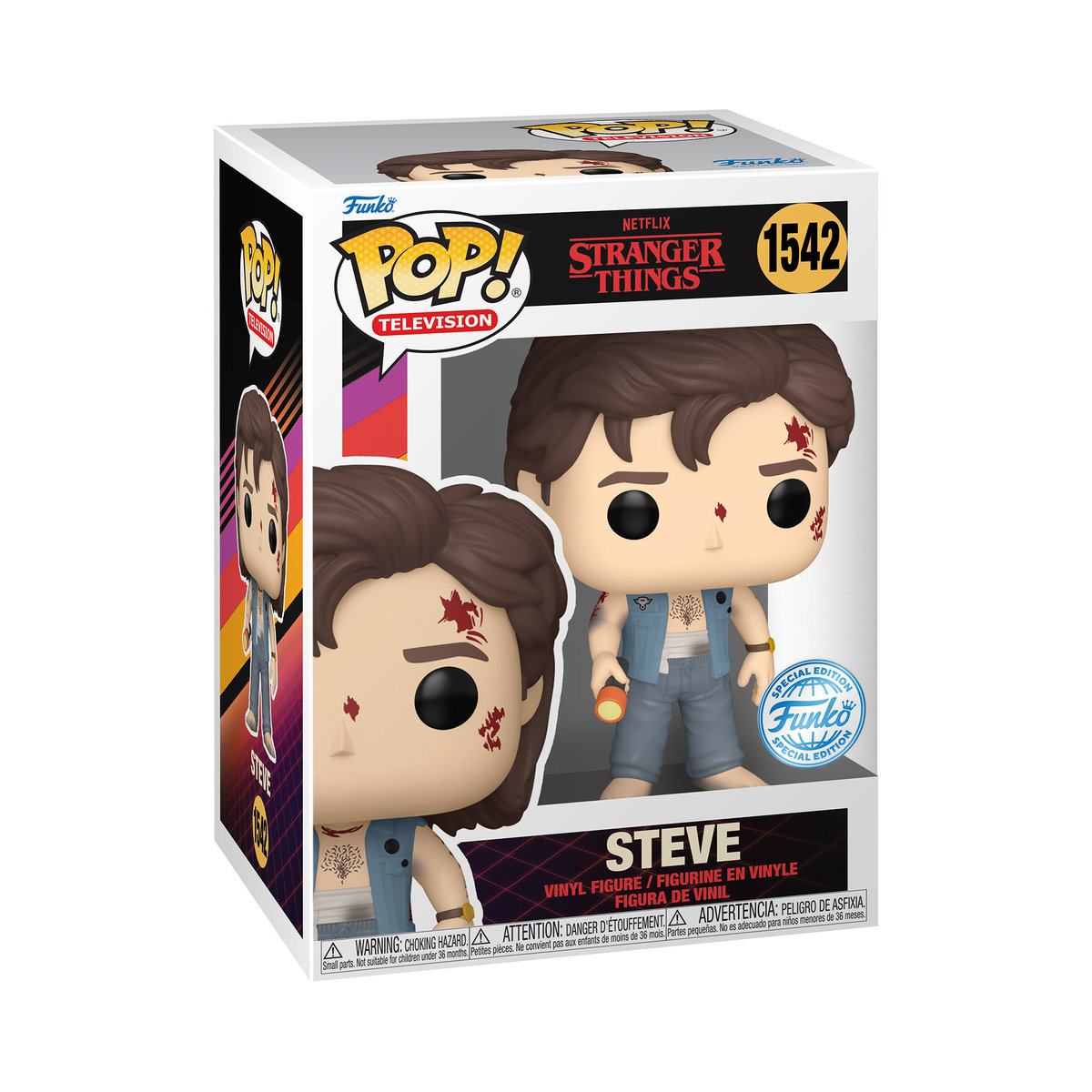Funko POP!, figurka kolekcjonerska, TV: ST - Steve(Battledamage)