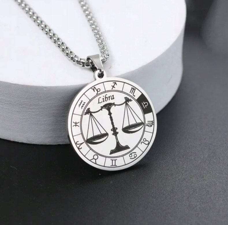 Naszyjnik wisiorek Znak Zodiaku Waga Libra prezent