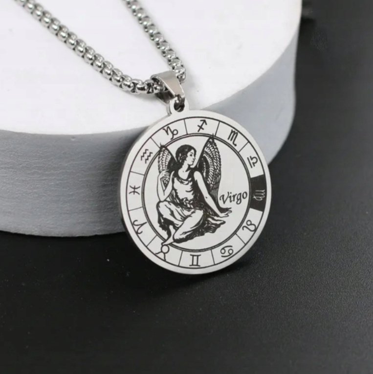 Naszyjnik wisiorek Znak Zodiaku Panna Virgo prezent