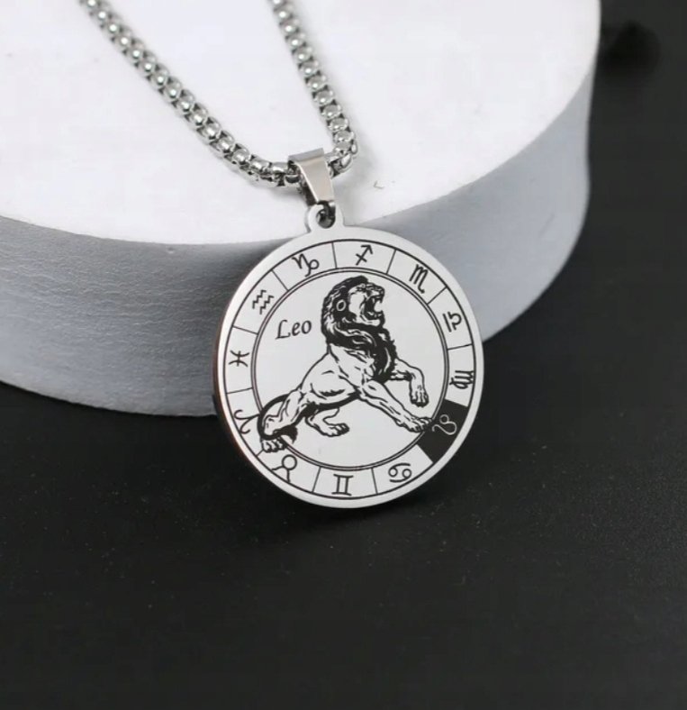 top Naszyjnik wisiorek Znak Zodiaku Lew Leo prezent