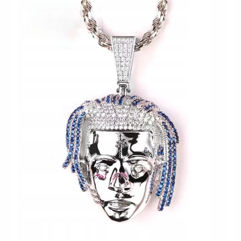 Naszyjnik łańcuszek xxxtentacion Jahseh srebrny prezent