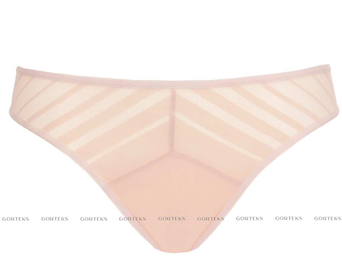 Luna figi z koronki i tiulu beżowe (kolor beżowy, rozmiar 38)