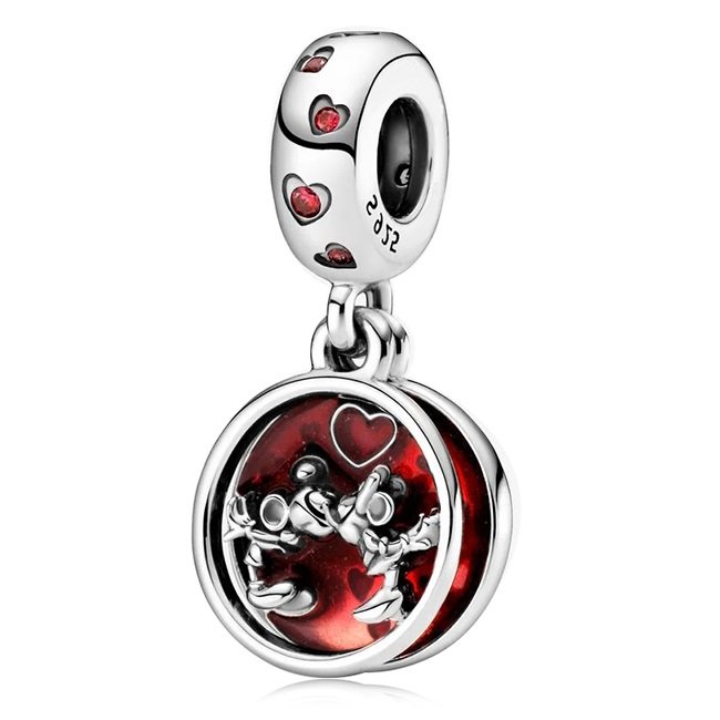 Zawieszka SREBRO 925 Charms koralik do PANDORA Disney Myszka Minnie i Mickey