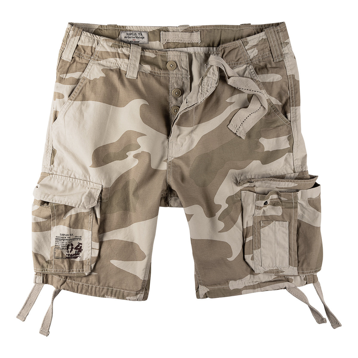spodnie bojówki krótkie AIRBORNE VINTAGE DESERTSTORM-XL