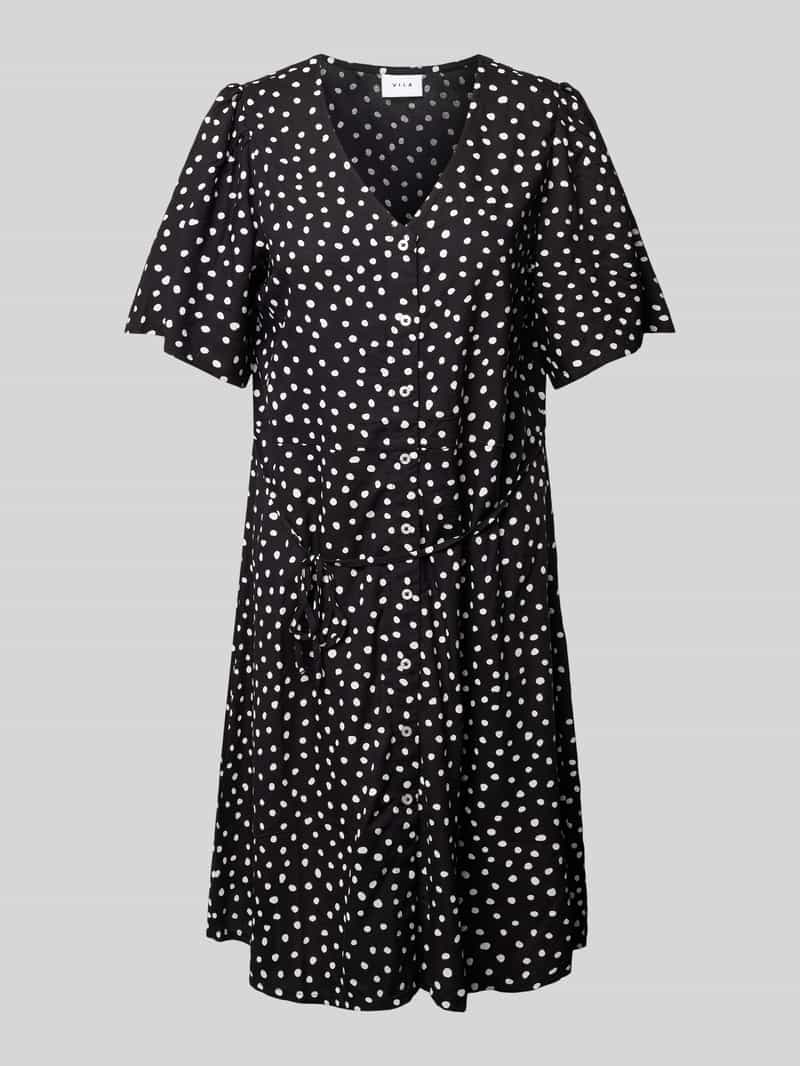 Sukienka o długości do kolan z dekoltem w serek model ‘rila’