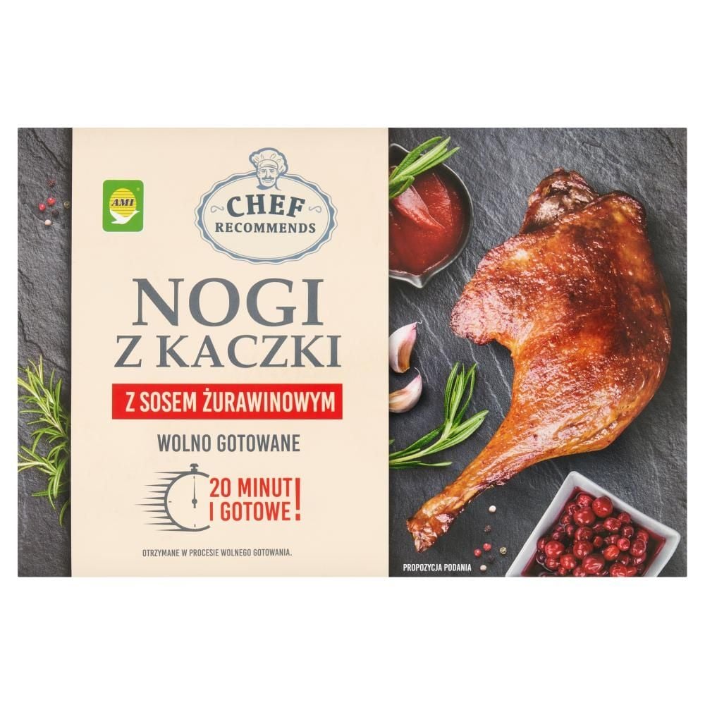 Nogi Z Kaczki Z Sosem Żurawinowym 510 G Wolno Gotowane Chef Recommends