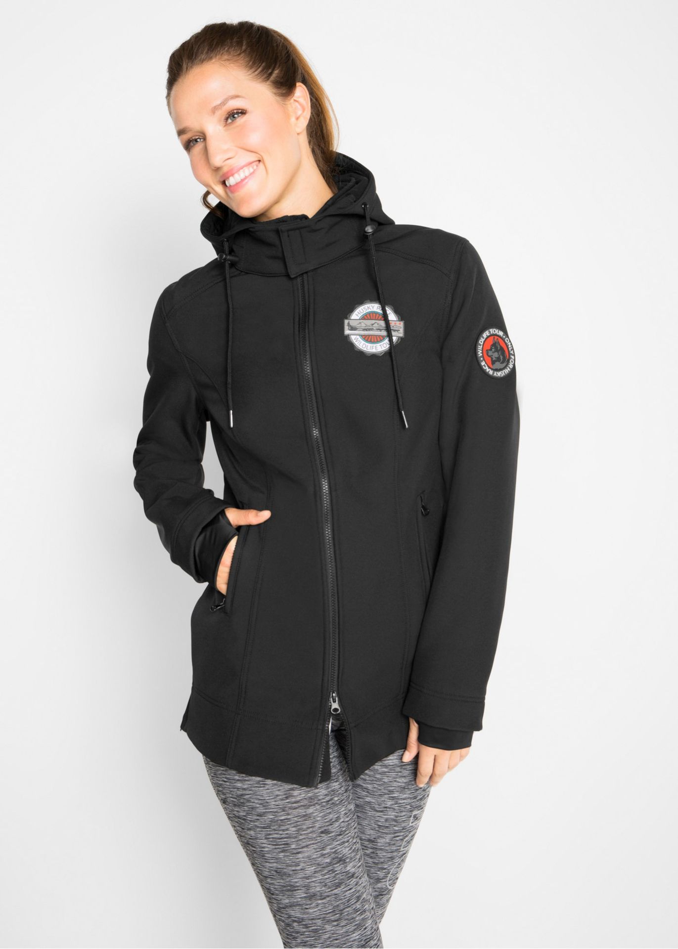 Kurtka softshell, z materiału odpychającego wodę - bonprix
