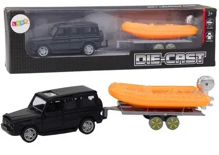 Auto terenowe z przyczepą do przewozu - Leantoys