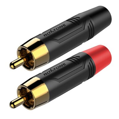 Wtyk typu RCA Roxtone RF2CS-BG (2 sztuki)