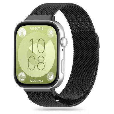Pasek TECH-PROTECT MilaneseBand do Huawei Watch Fit 3 Czarny