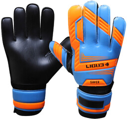 Rękawice bramkarskie Ligue Saver black-orange-blue