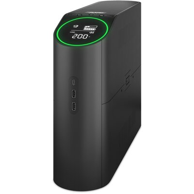 apc Zasilacz awaryjny BGM2200B-GR Back-UPS Pro, 2200VA/1320W, Tower, 230V,        4xSchuko, 2xIEC C13 outlets, RGB Lights, Pure Sine Wave, czarny