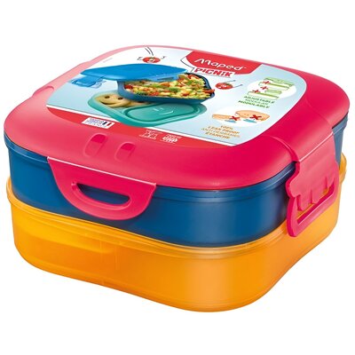 MAPED PICNIK Akcesoria MAPED PICNIK PUDEŁKO LUNCHOWE 3W1 RÓŻOWY 870701