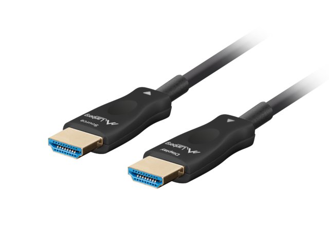 Kabel hdmi m/m v2.1 10m 8k czarny optyczny aoc lanberg