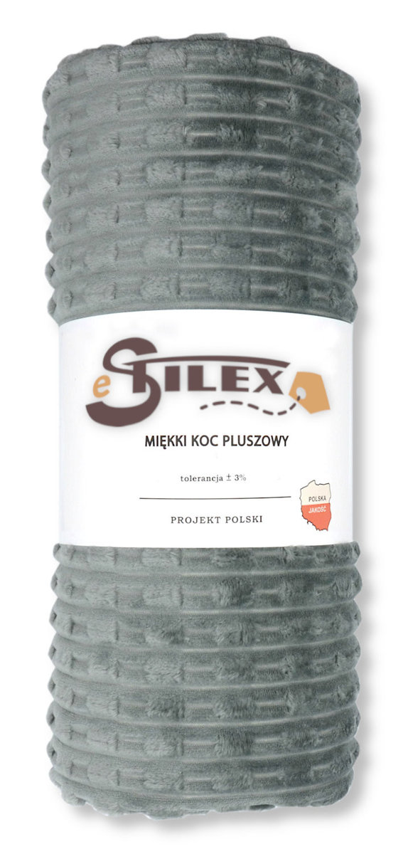 Ciepły Koc Z Microfibry 200X220 Bambus Popiel
