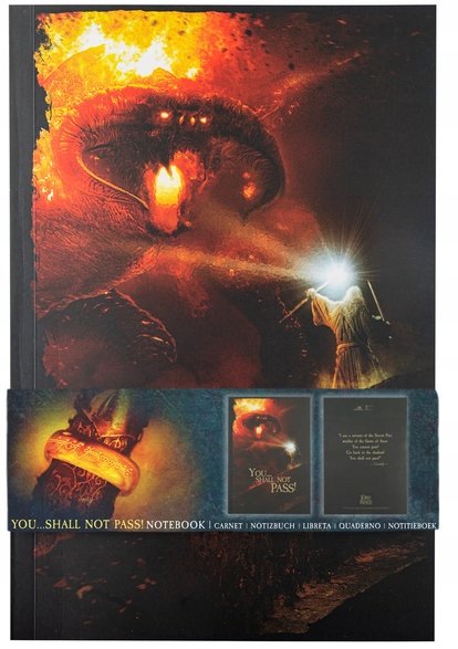 NOTES NOTATNIK ZESZYT A5 WŁADCA PIERŚCIENI LORD OF THE RINGS 120k ORYGINAL