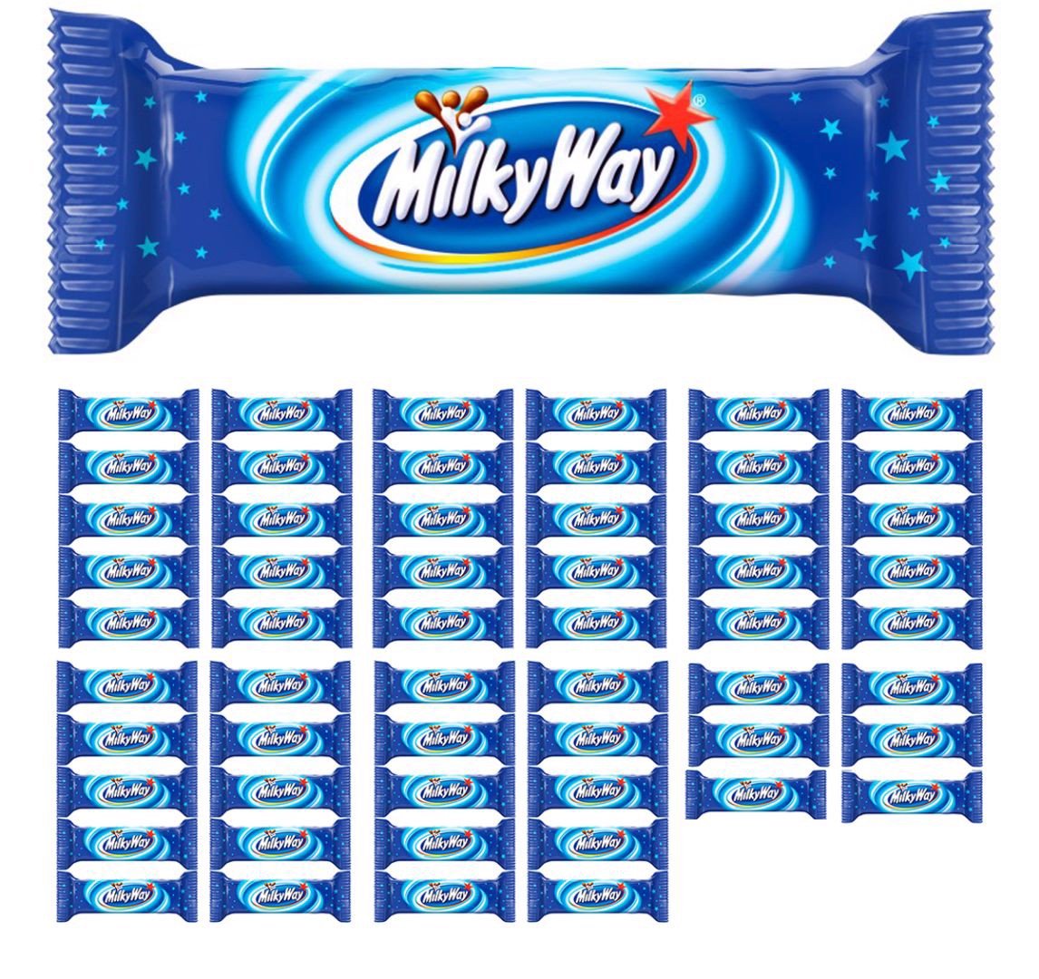 Milky Way Baton z mlecznym białym nadzieniem oblany czekoladą 21,5 g x 56 sztuk