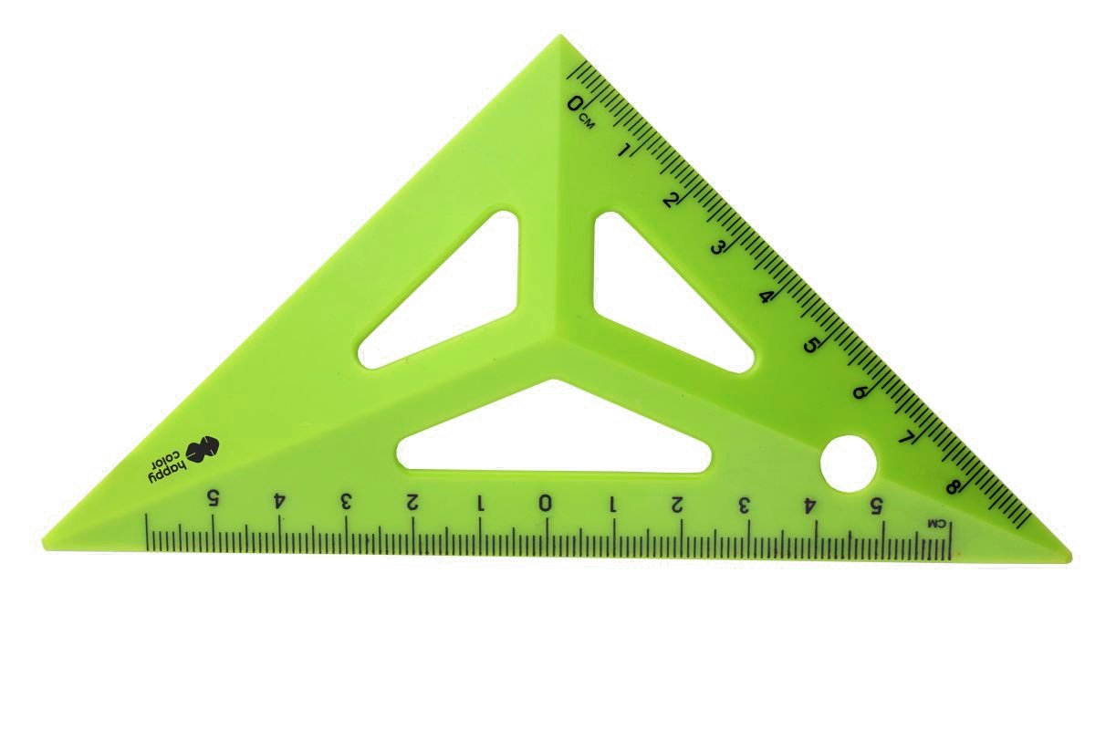 Ekierka 3D 13cm 45° Happy Color