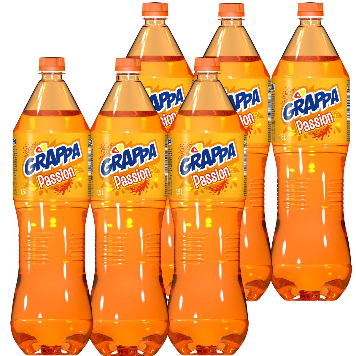 Grappa Passion Napój gazowany o smaku mango 1,5 l x 6 sztuk