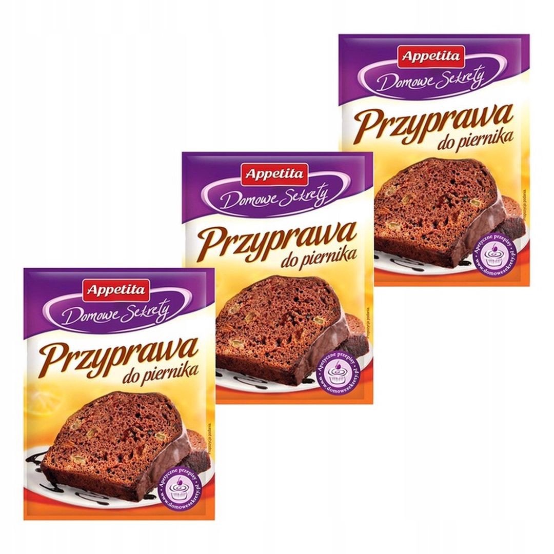 Appetita Domowe Sekrety Przyprawa do piernika 20 g x 3 sztuk