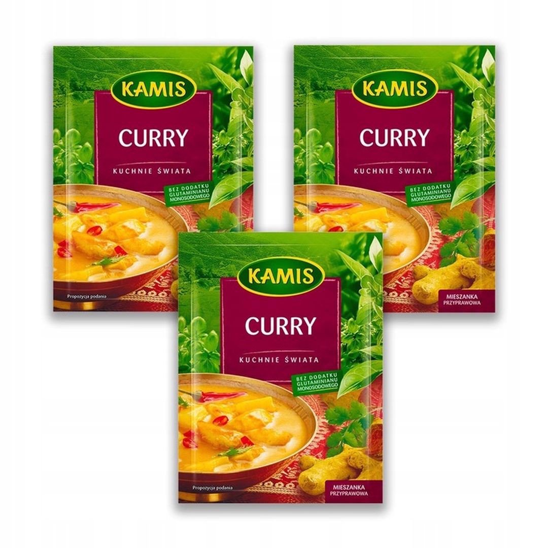 Kamis Kuchnie świata Curry Mieszanka przyprawowa 20 g x 3 sztuk