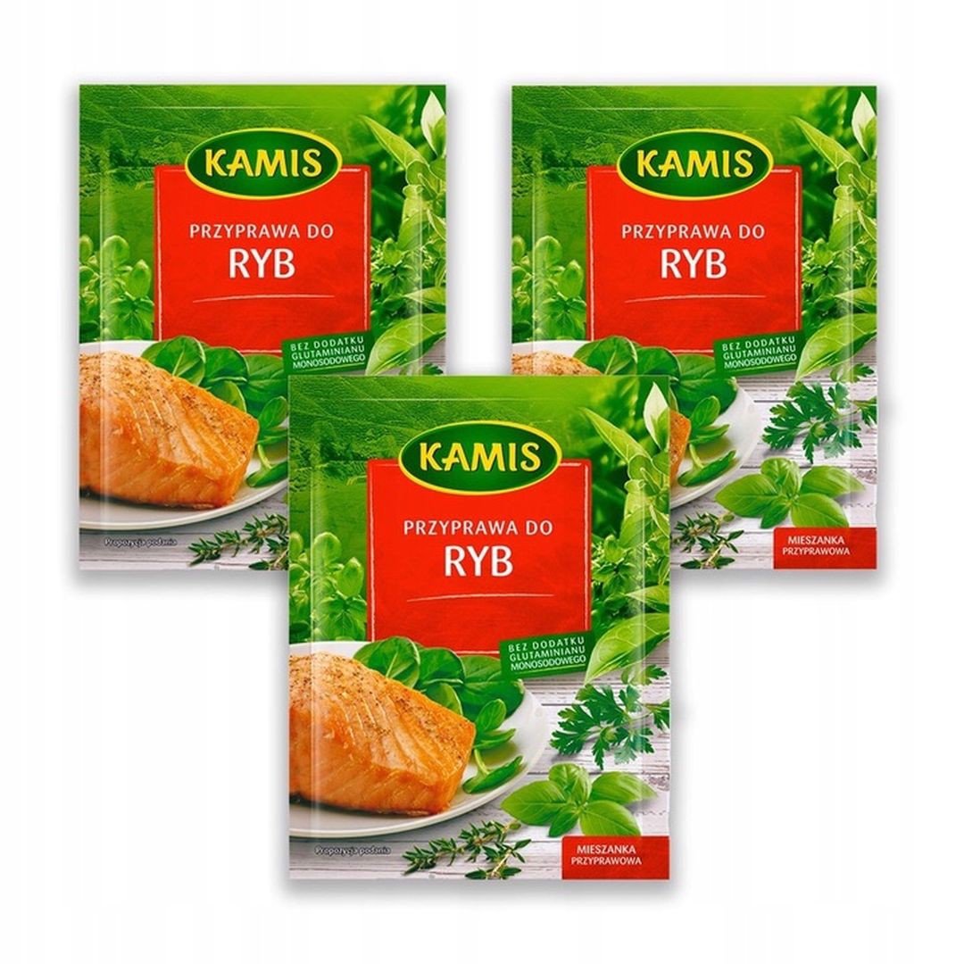 Kamis Przyprawa do ryb Mieszanka przyprawowa 20 g x 3 sztuk