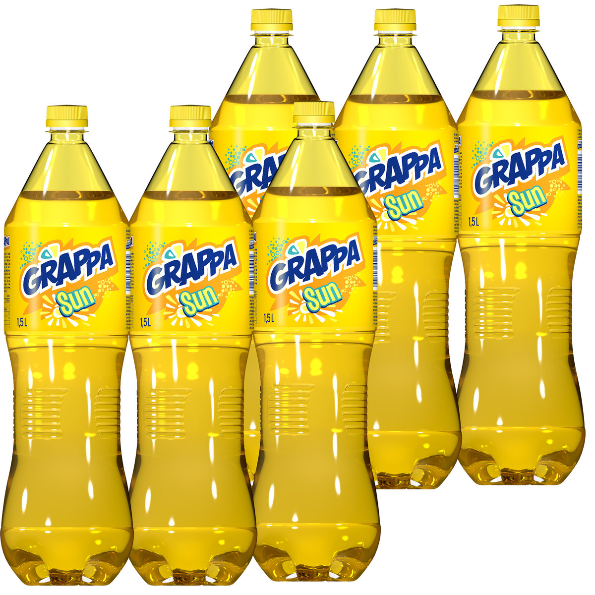 Grappa Sun Napój gazowany o smaku ananasowym 1,5 l x 6 sztuk