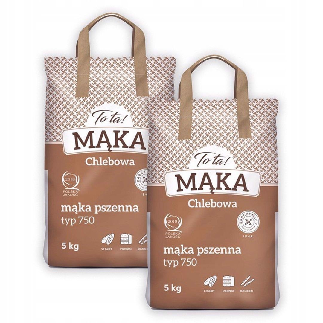 ToTa! Mąka pszenna typ 750 chlebowa 5 kg x2 sztuk