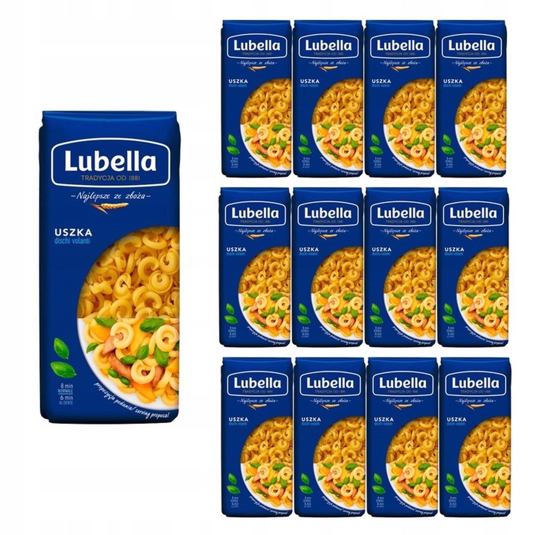 Lubella Makaron uszka 400 g x 12 sztuk