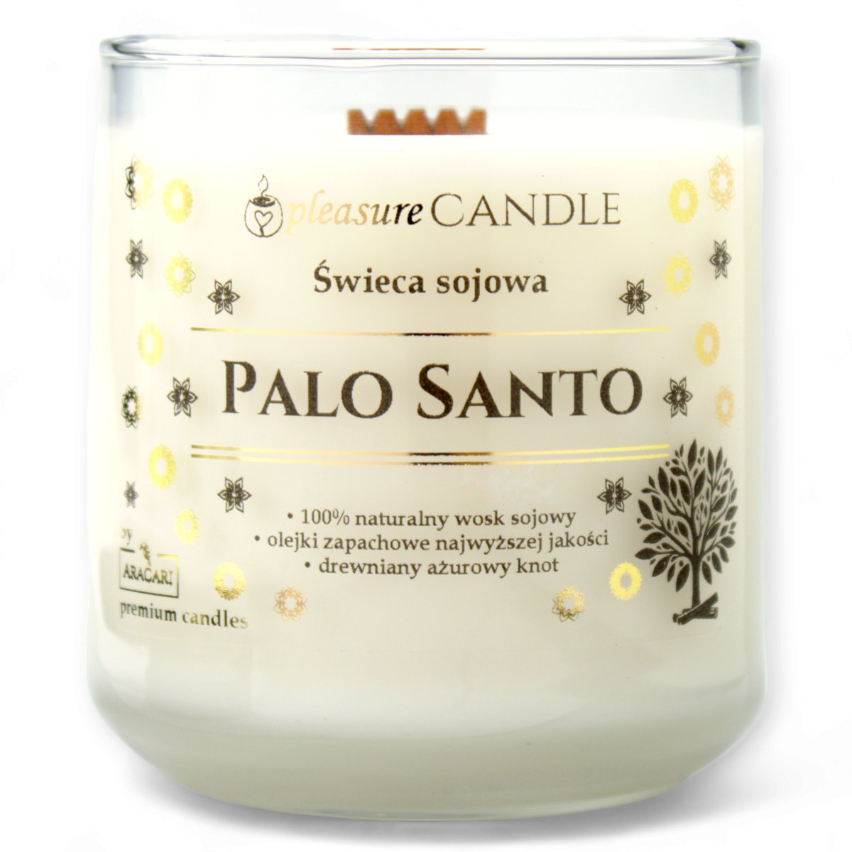 PALO SANTO - Sojowa świeca zapachowa pleasureCANDLE