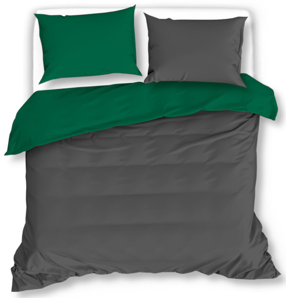 Pościel Dwustronna 200X220 Primo Szaro-Zielona 2483