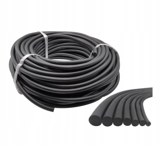 Uszczelka gumowa pianka Sznur EPDM 7mm 10 metrów