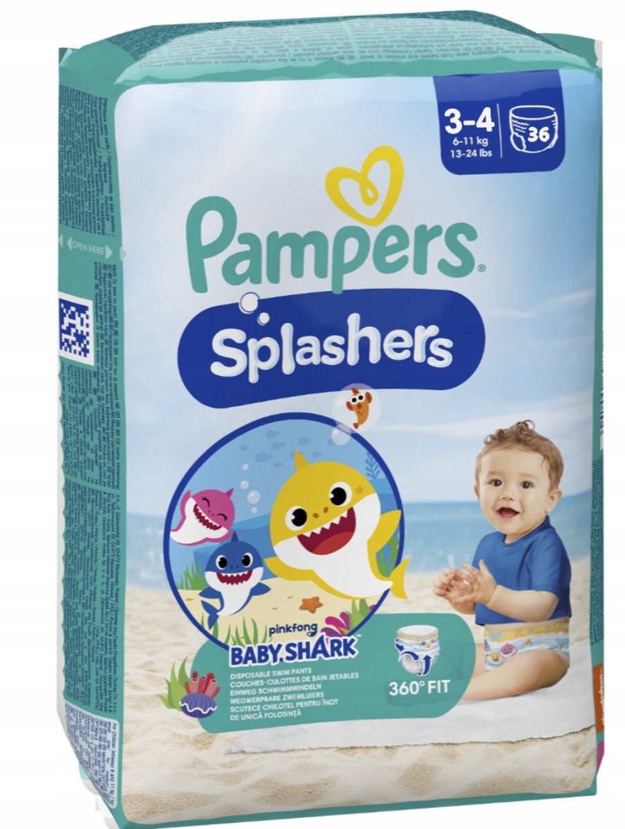 Pieluszki do Wody Pampers Splashers Rozmiar 3 36 szt.