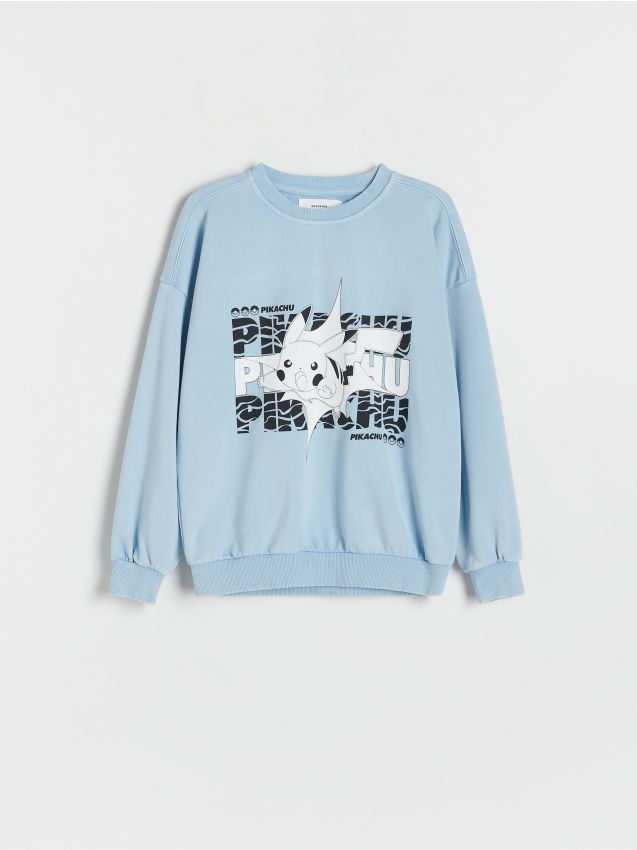 Reserved - Bluza oversize Pokémon - jasnoniebieski