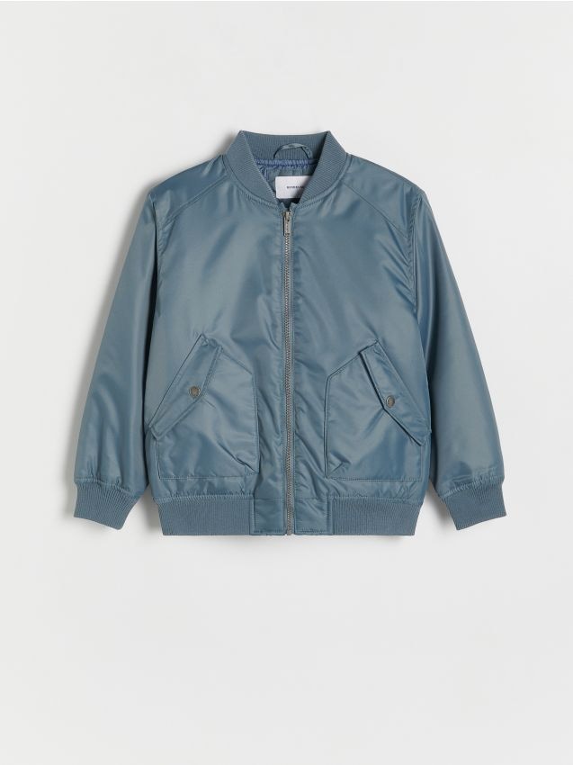 Reserved - Kurtka bomber oversize - granatowy