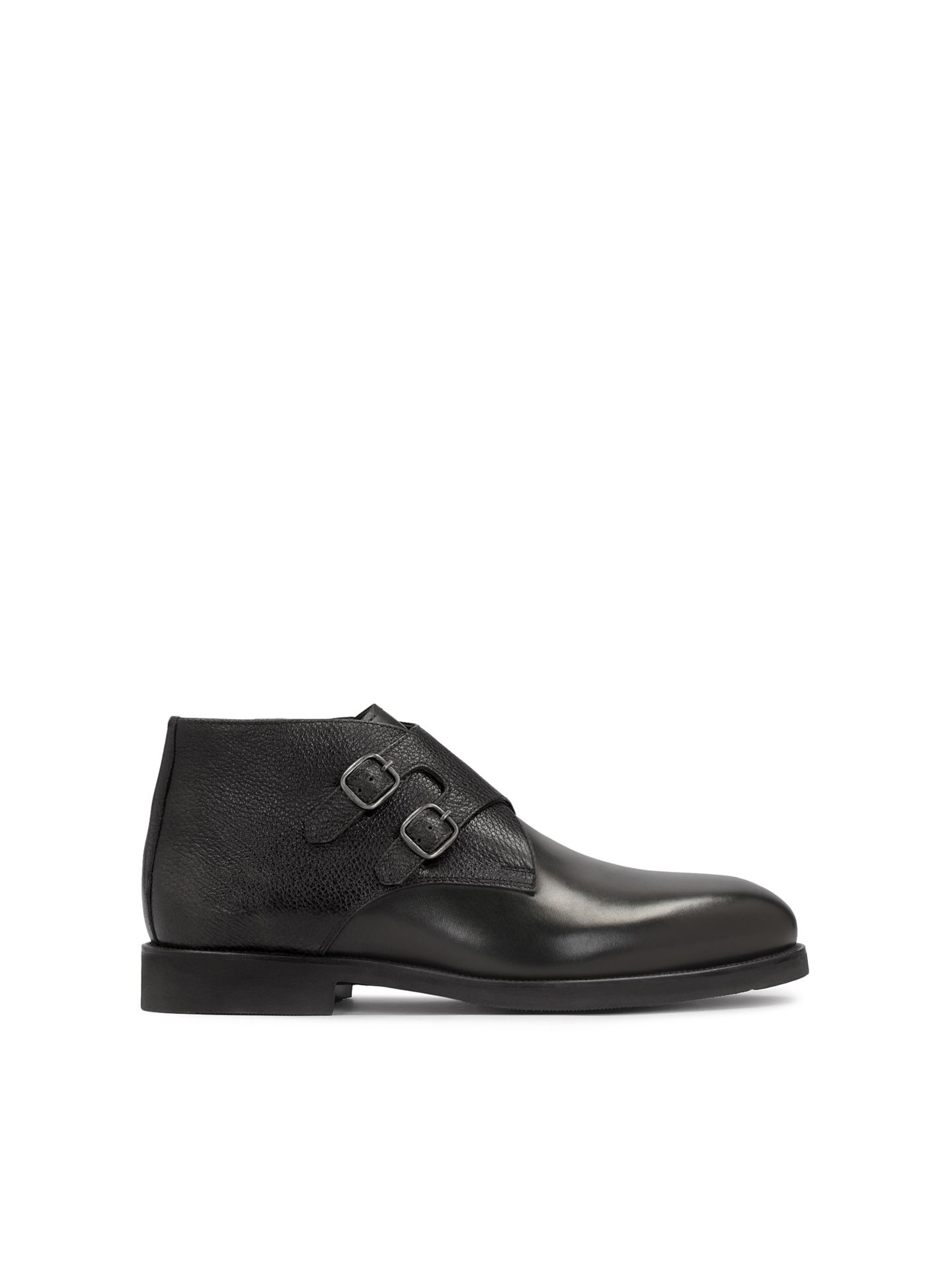 Trzewiki męskie z podwójnym zapięciem monk strap shoes