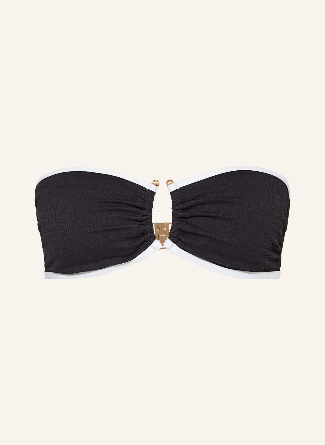 Seafolly Góra Od Bikini Bandeau Beach Bond schwarz