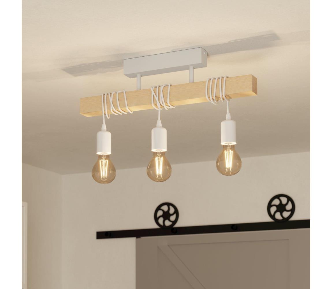 Eglo 44082 - Żyrandol natynkowy TOWNSHEND 3xE27/60W/230V - FSC certyfikowano