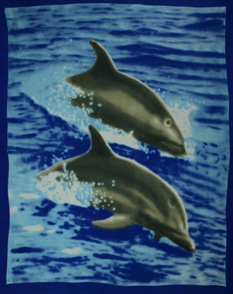 Koc Ze Zwierzętami Polarowy 160X200 Delfiny 12745