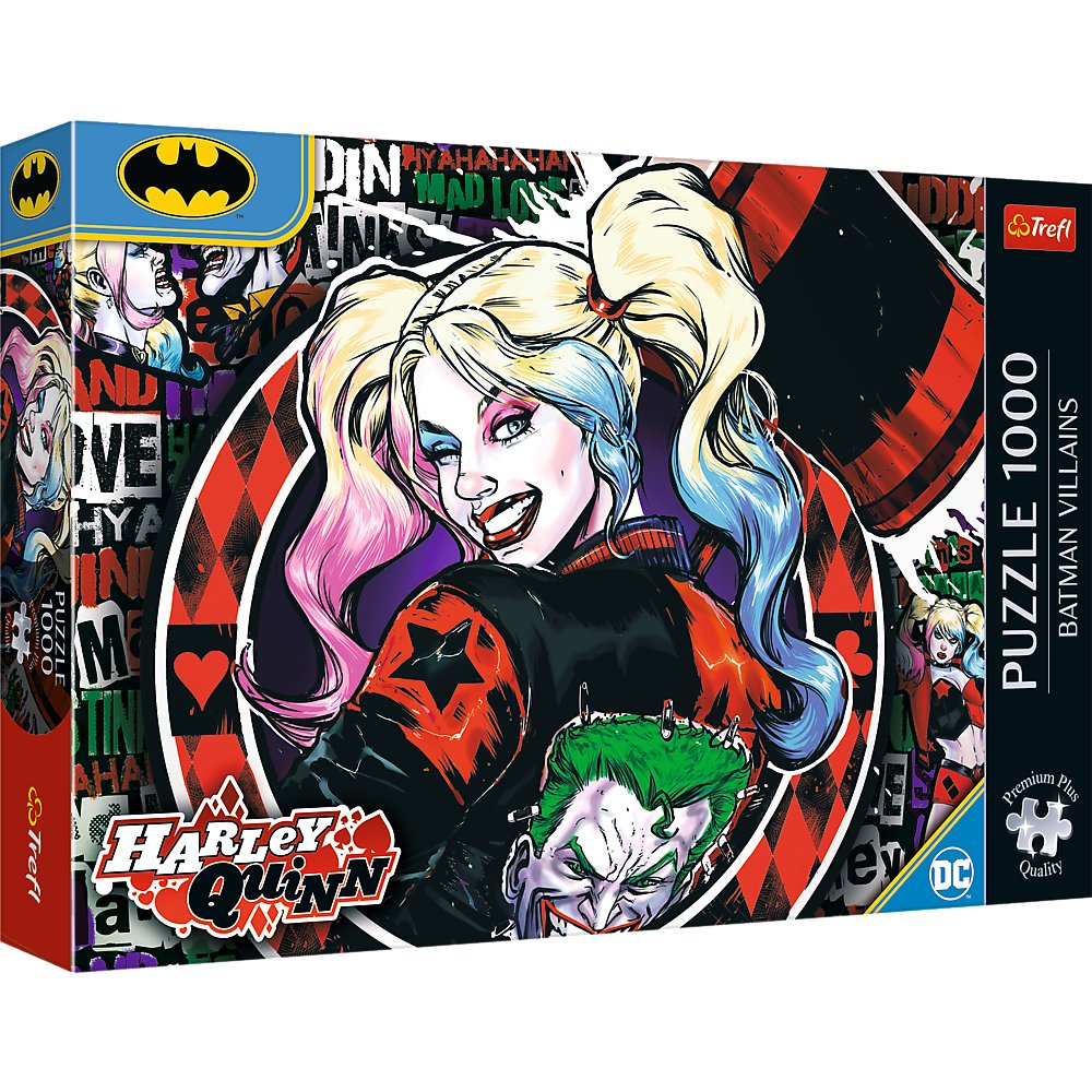 Trefl, puzzle premium plus, Harley Quinn, 1000 elementów