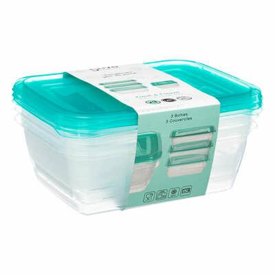 Zestaw 3 pojemników Fresh & Freeze PE 1,25 l