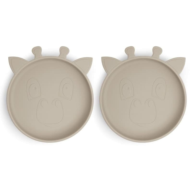 2 Talerzyki Silikonowe Giraf Cobblestone Nuuroo