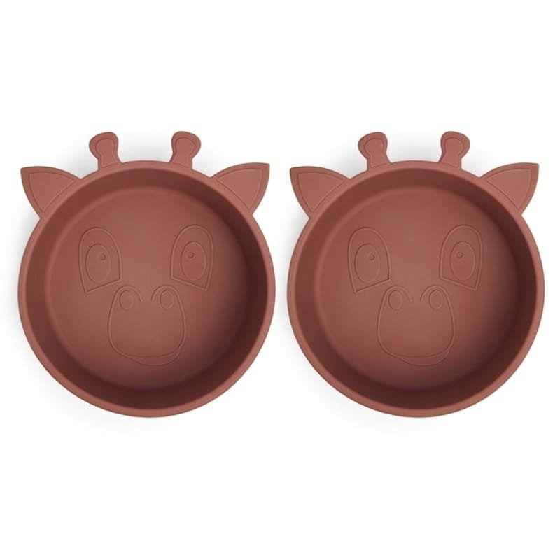 2 Miseczki Silikonowe Giraf Mahogany Nuuroo