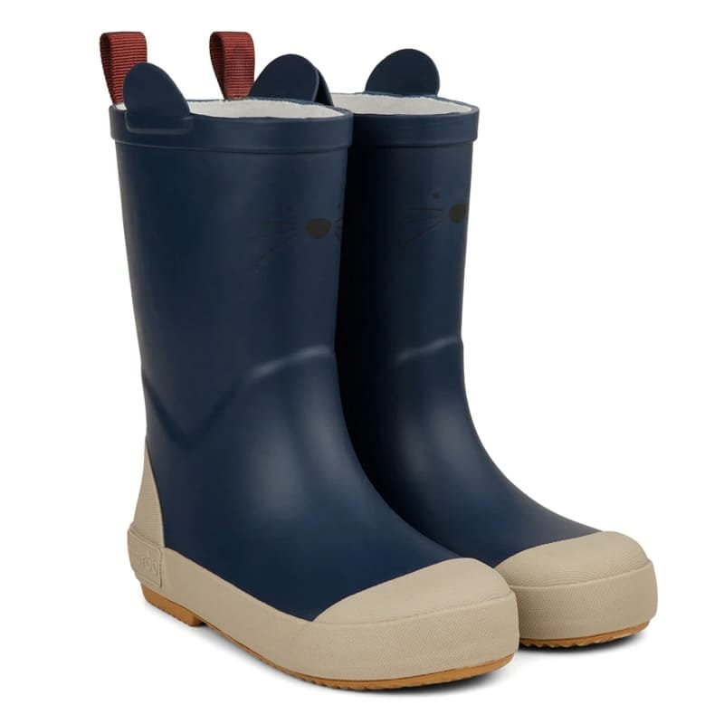 Nuuroo - Kalosze Dziecięce Z Naturalnej Gumy Animal Black Iris Roz. 29