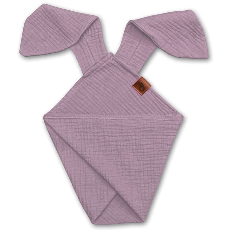Pieluszka Dou Dou Bunny Z Organicznej Bio Bawełny Gots Cozy Muslin With Ears 2In1 Blush Hi Little One