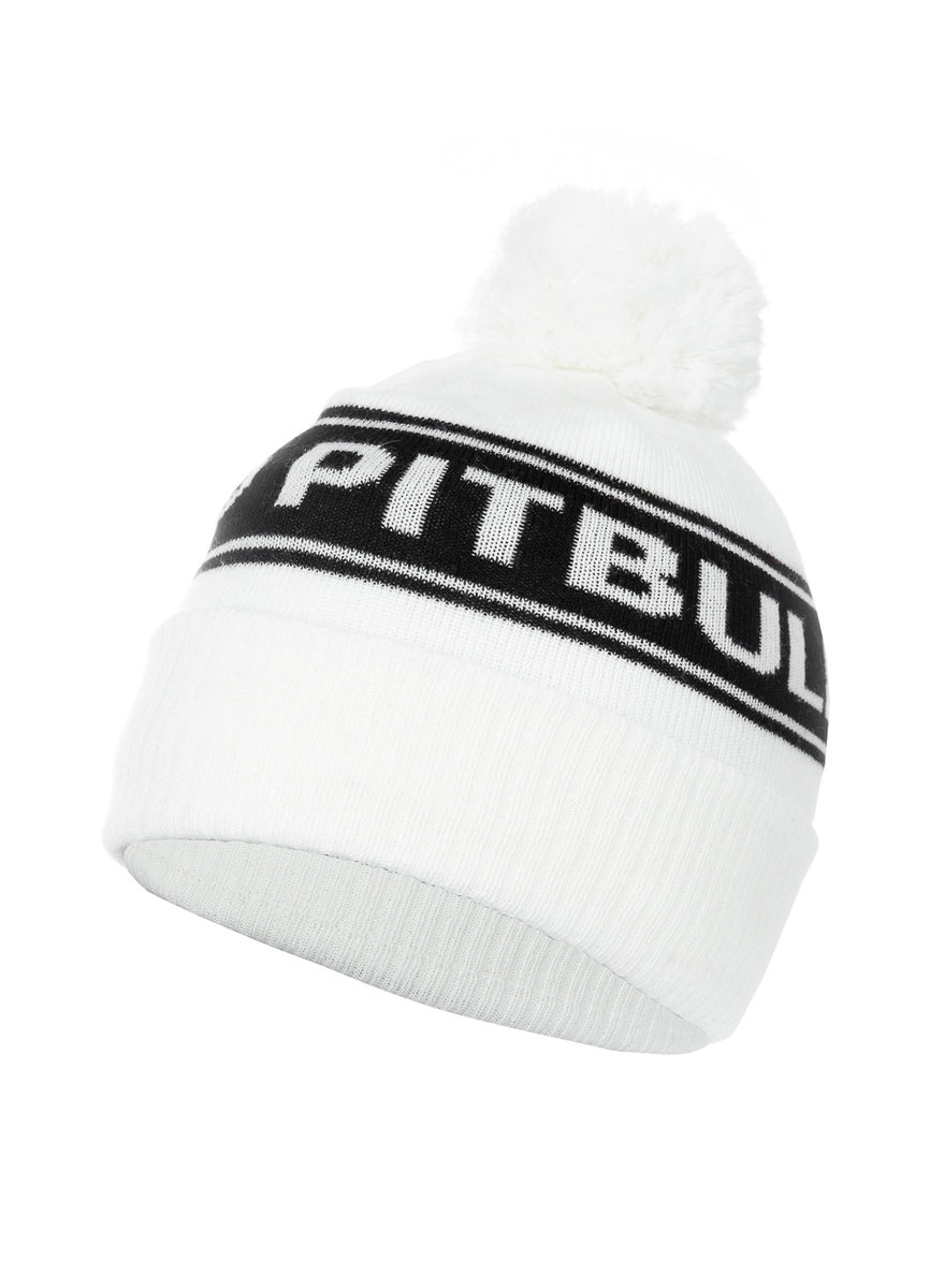 Czapka zimowa Vermel Pit Bull R - Biała/Czarna