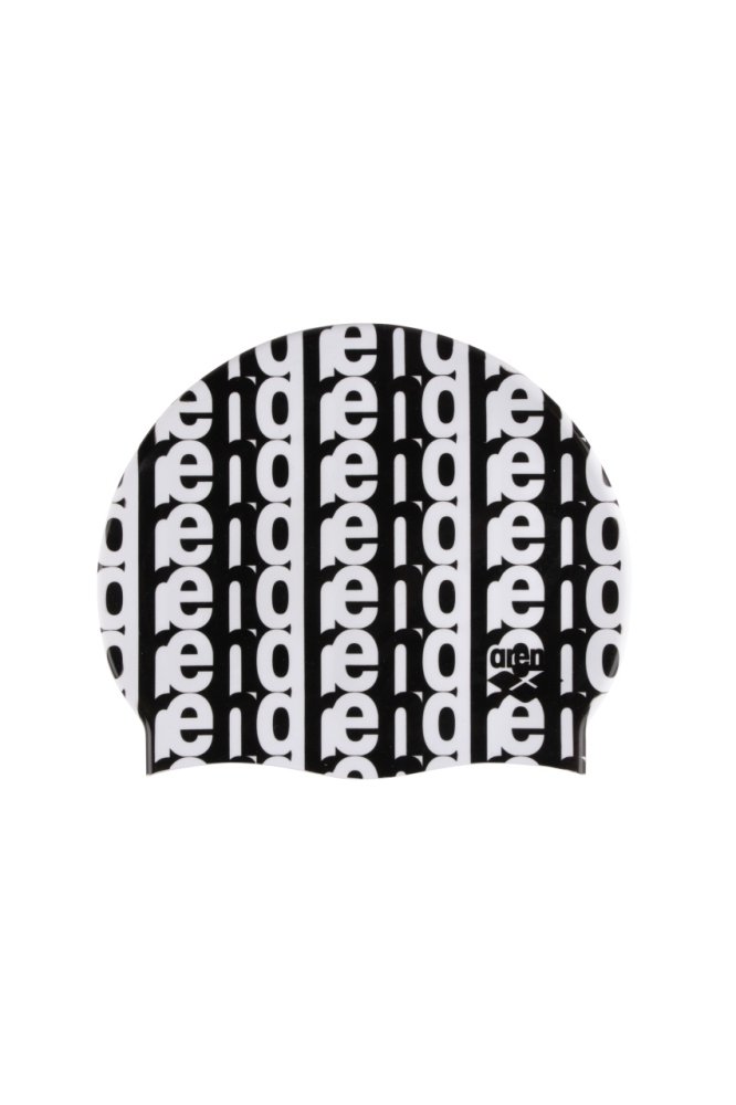 Czepek pływacki na basen dla dorosłych silikonowy Arena Stripe Monogram